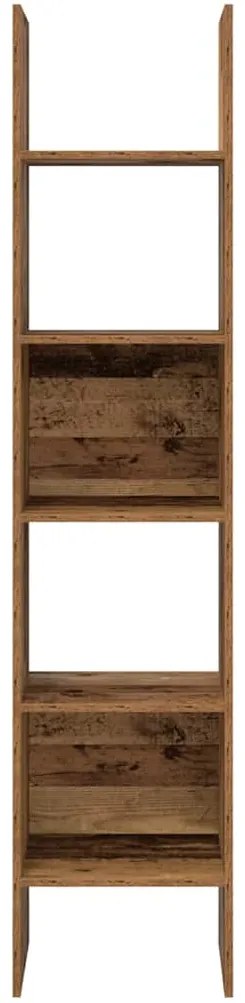 vidaXL Βιβλιοθήκη Παλαιό ξύλο 40 x 35 x 180 εκ. Επεξεργασμένο ξύλο
