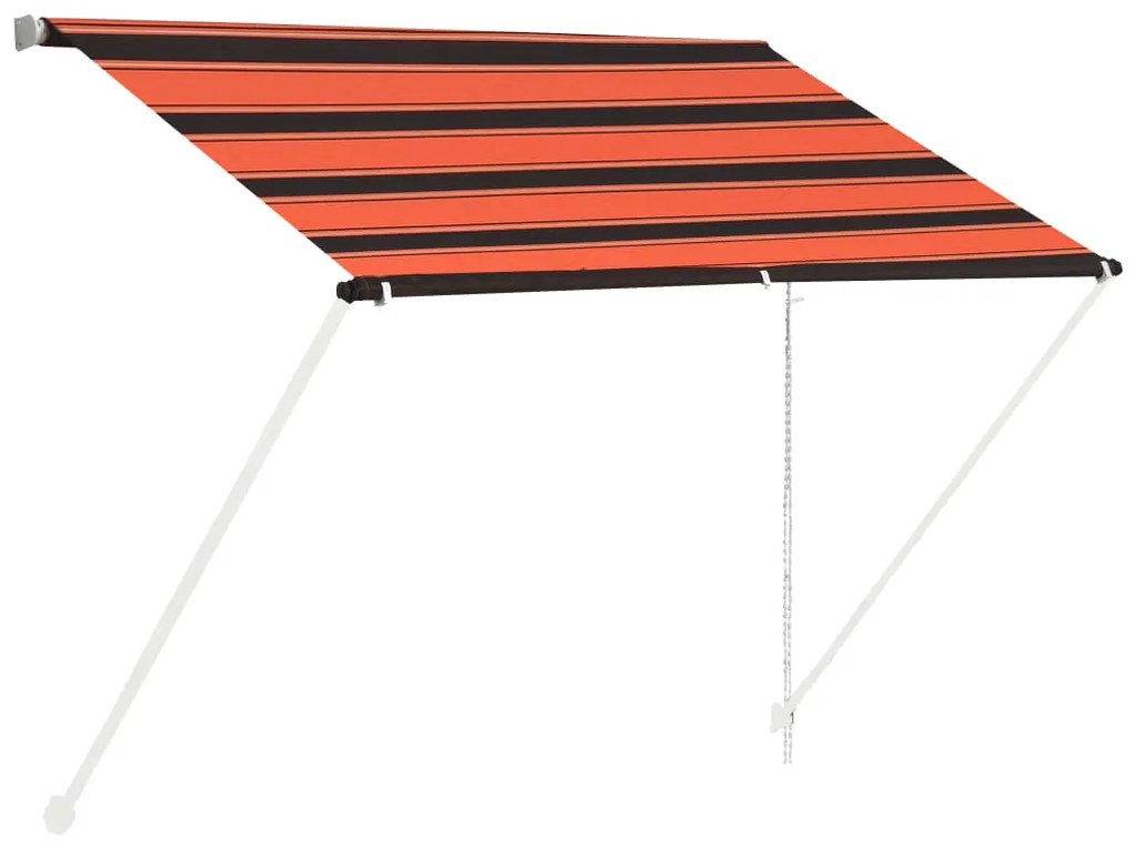 vidaXL Τέντα Συρόμενη Πορτοκαλί / Καφέ 100 x 150 εκ.