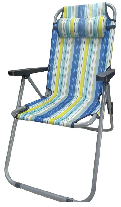 Πτυσσόμενη καρέκλα camping - 1608 - 270874 - Blue/Yellow-270874_bly