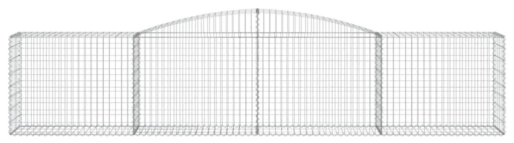 vidaXL Συρματοκιβώτια Τοξωτά 8 τεμ. 400x50x80/100 εκ. Γαλβαν. Ατσάλι