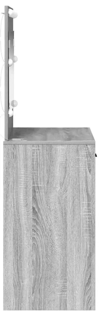 vidaXL Κομοδίνο Γκρι sonoma 78.5 x 41 x 135 εκ Επεξεργασμένο ξύλο