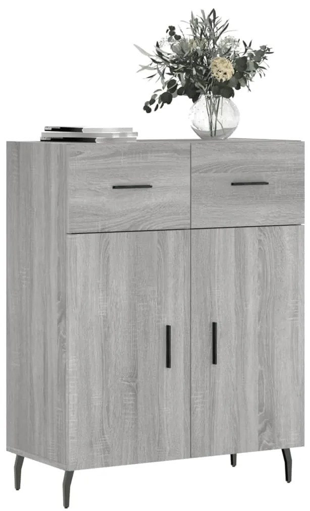 vidaXL Ντουλάπι Γκρι Sonoma 69,5 x 34 x 90 εκ. από Επεξεργασμένο Ξύλο
