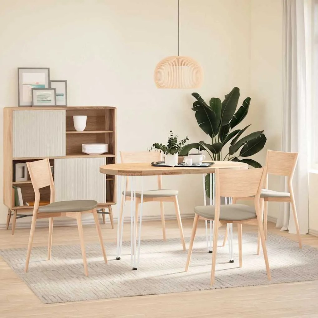 vidaXL πόδια φουρκέτας για τραπέζια κονσόλας 4 τεμ. Λευκό 72 εκ. Μασίφ ατσάλι