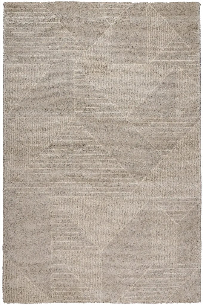 Χαλί Naf Naf Siroc 50813 876 Beige-Grey Βιοκαρπέτ 140X200cm
