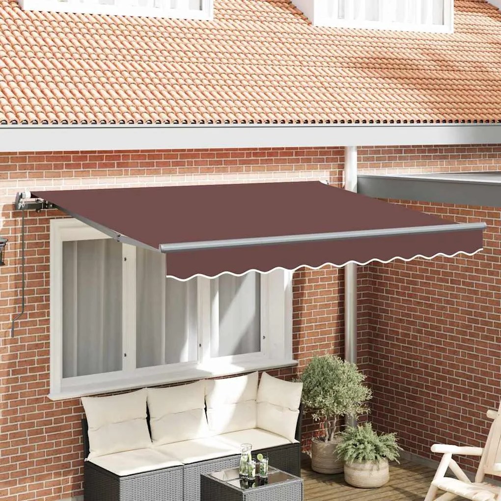vidaXL Σκηνίτσα Αναδιπλούμενη Καφέ 350 x 200 cm