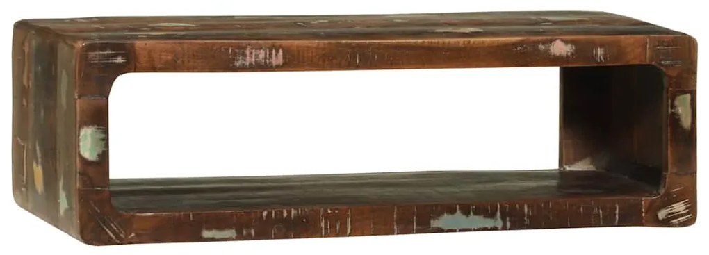 vidaXL Ντουλάπι TV Πολύχρωμο 80 x 30 x 25 εκ Μασίφ ανακυκλωμένο ξύλο