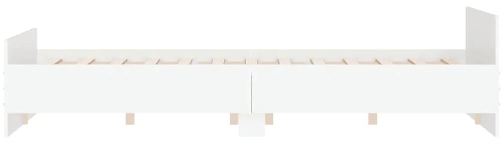 vidaXL Πλαίσιο Κρεβατιού με Κεφαλάρι & Υποπόδιο Λευκό 140 x 200εκ.
