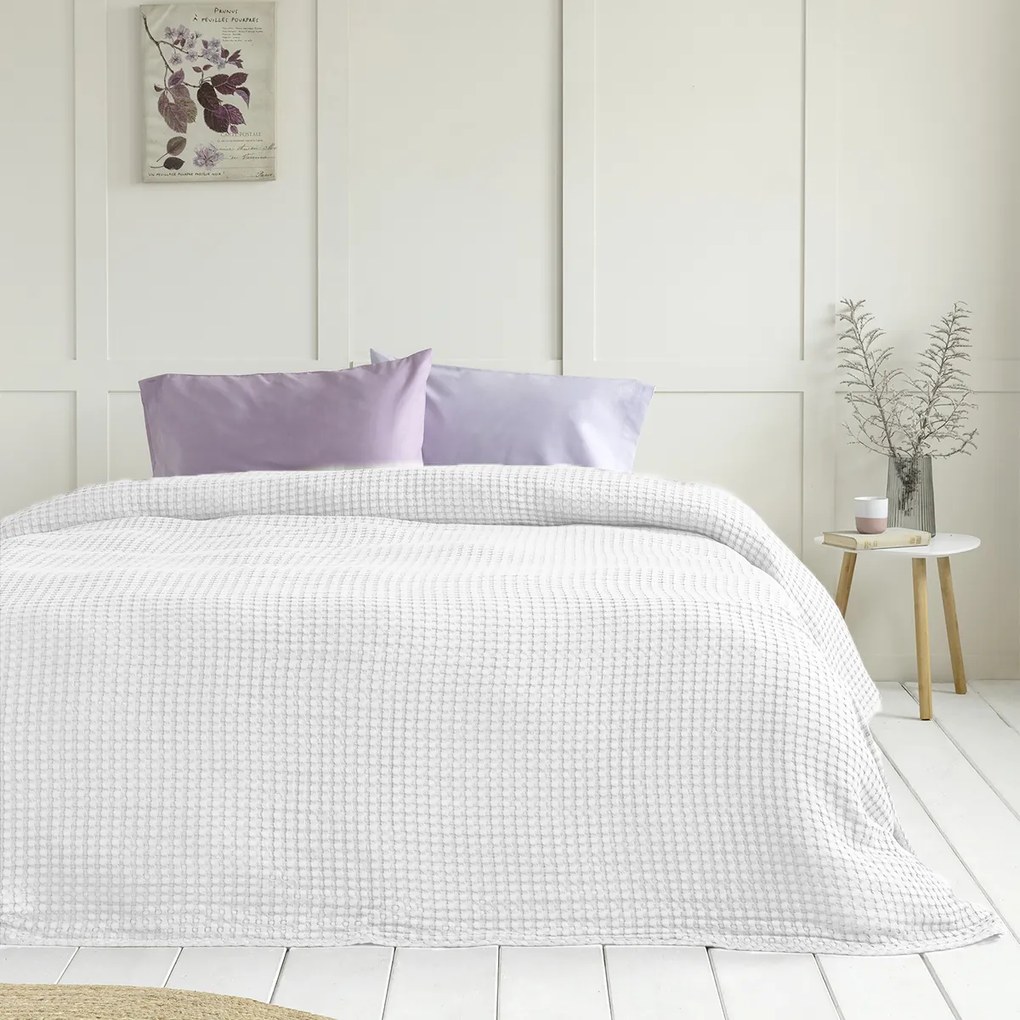 Κουβέρτα Πικέ Μονή (160x240) Nima Comfy Snow White