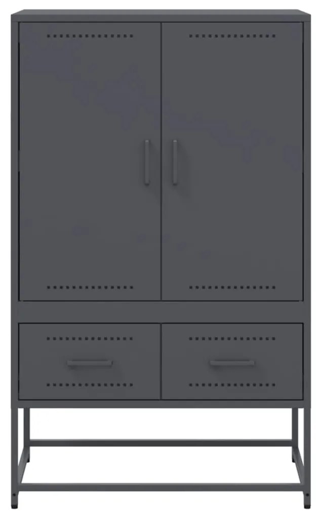 vidaXL Ντουλάπι Ανθρακί 68x39x111,5 εκ. από Χάλυβα