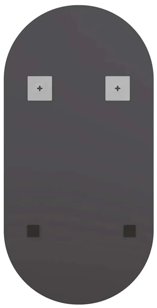 vidaXL Καθρέφτης με Φώτα LED 80x40 εκ. Γυαλί Οβάλ