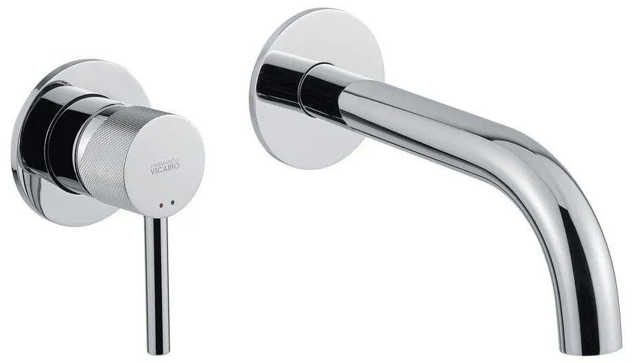 Armando Vicario Industrial Chrome Μπαταρία Νιπτήρος Εντοιχισμού 2 Οπών 512045-100