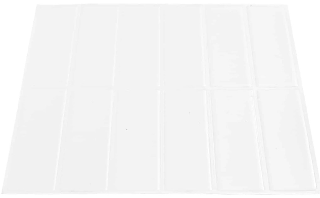 vidaXL Ορθογώνιο Πλακάκι 10 pcs Λευκό 29 x 23 x 0,08 εκ