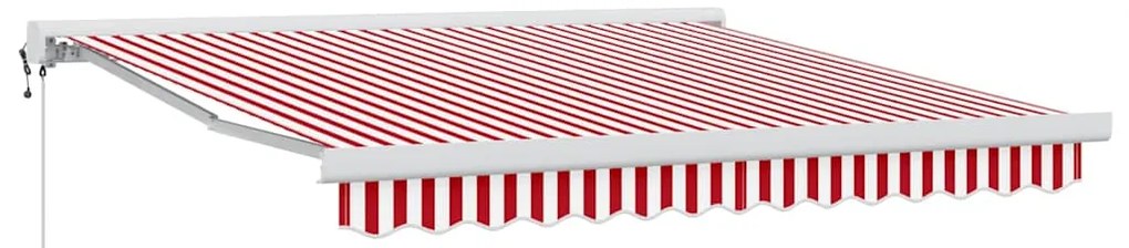 vidaXL Αντιανεμικό Κόκκινο και Λευκό 350 x 250 x 165 εκ.