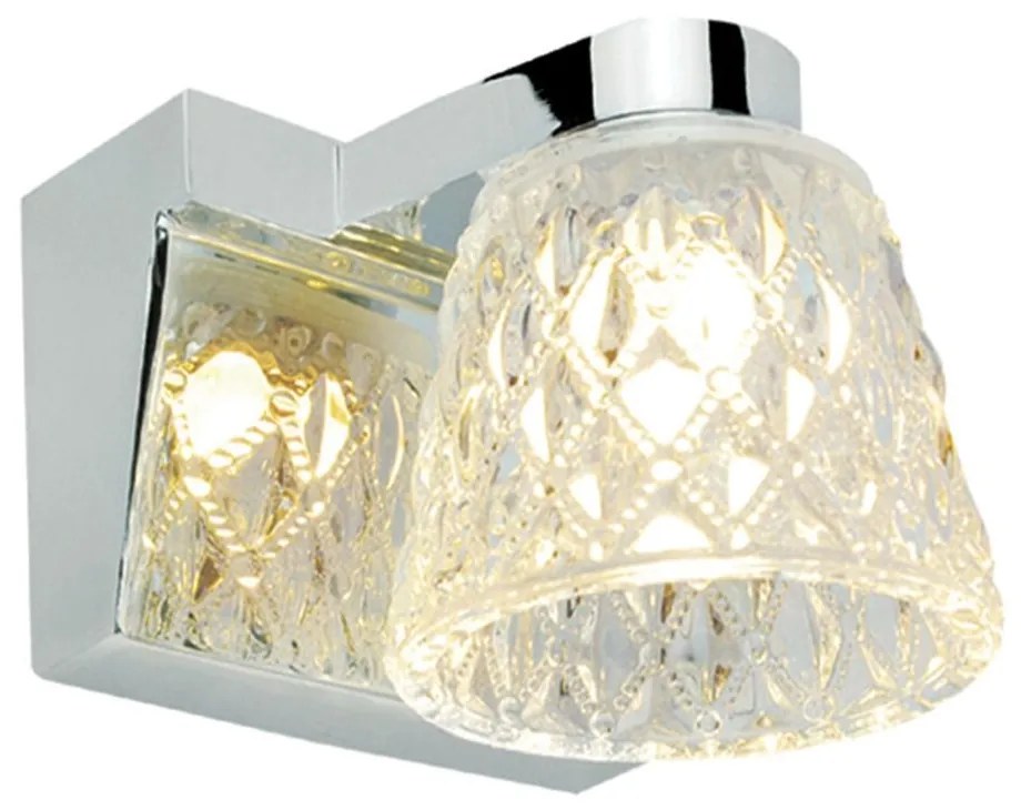 Φωτιστικό Τοίχου - Απλίκα 77-2215 WL12029-1R(G9) Elite Chrome Homelighting Metal, Glass