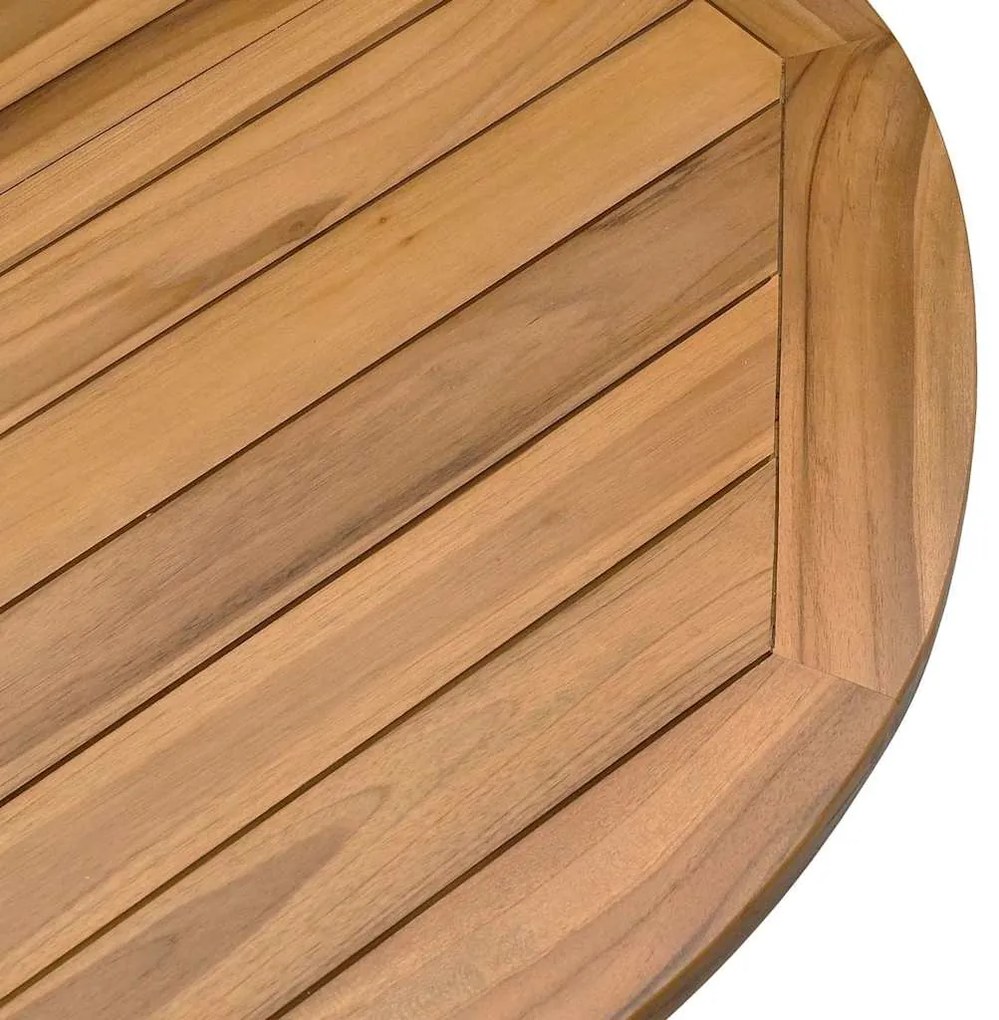 vidaXL Τραπέζι Κήπου Ø109x74 εκ. από Μασίφ Ξύλο Teak