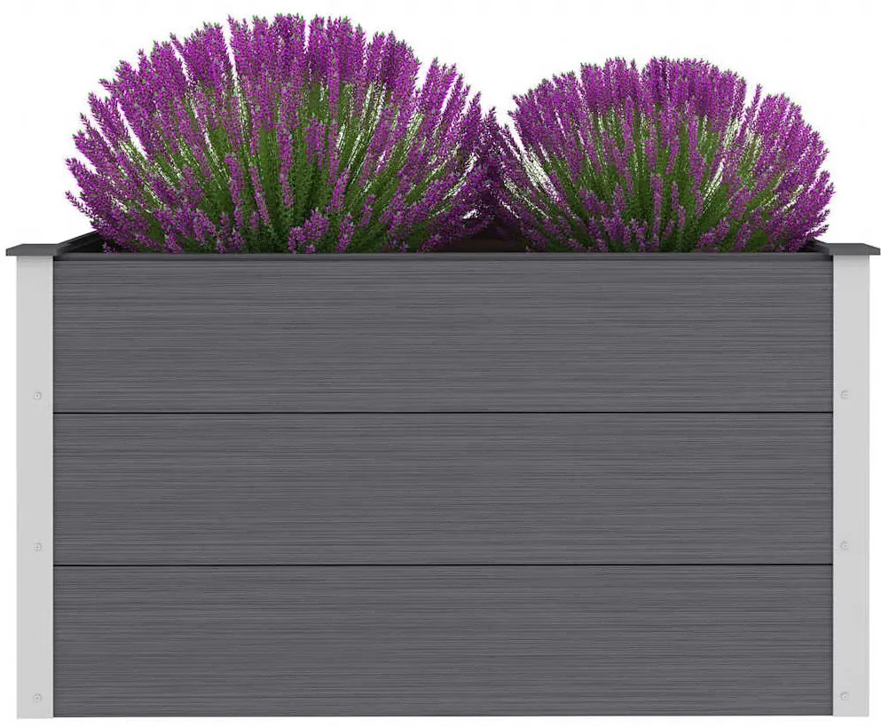 vidaXL Ζαρντινιέρα Υπερυψωμένη Γκρι 100 x 50 x 54 εκ. από WPC