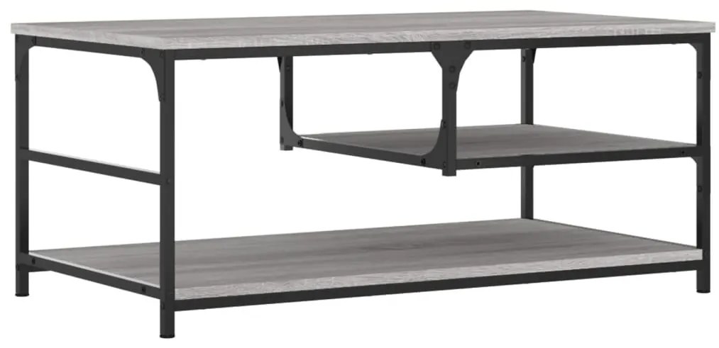 vidaXL Τραπεζάκι Σαλονιού Γκρι Sonoma 90 x 49 x 40 εκ. Επεξεργ. Ξύλο