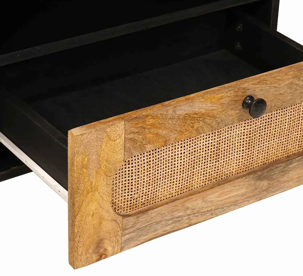 vidaXL Ντουλάπι TV με ράφι Καφέ 80 x 33,5 x 46 εκ. Στερεό ξύλο μάνγκο