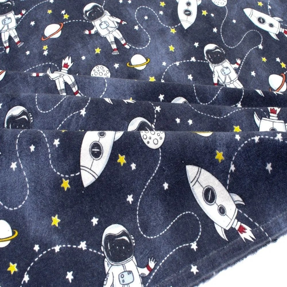 Σεντόνι Βρεφικό Galaxy Travel 90 Blue DimCol Λίκνου 80x110cm 100% Cotton Flannel