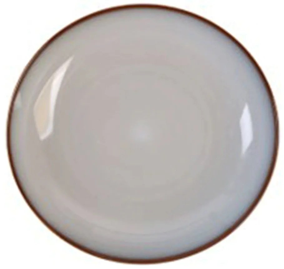 Πιάτο Βαθύ PortoSanto 25.054.02 Φ23cm Beige-Brown Cryspo Trio Clay