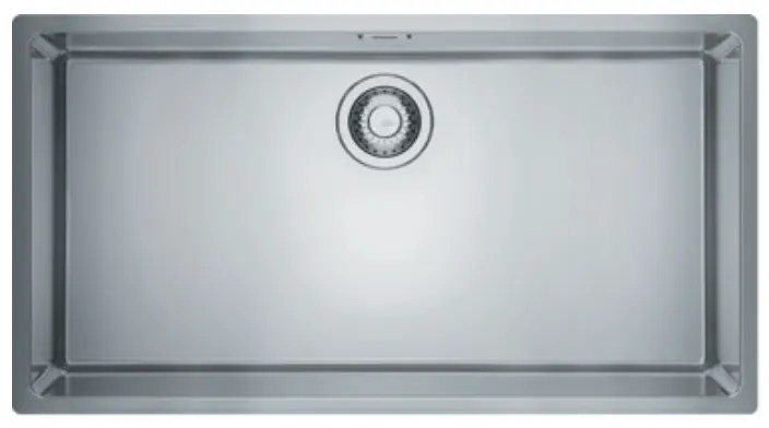 Franke Square BXX 210-80 Ανοξείδωτος Νεροχύτης Inox 'Ενθετη/Flushmount/Yποκαθήμενη Τοποθέτηση Σετ 84x46cm