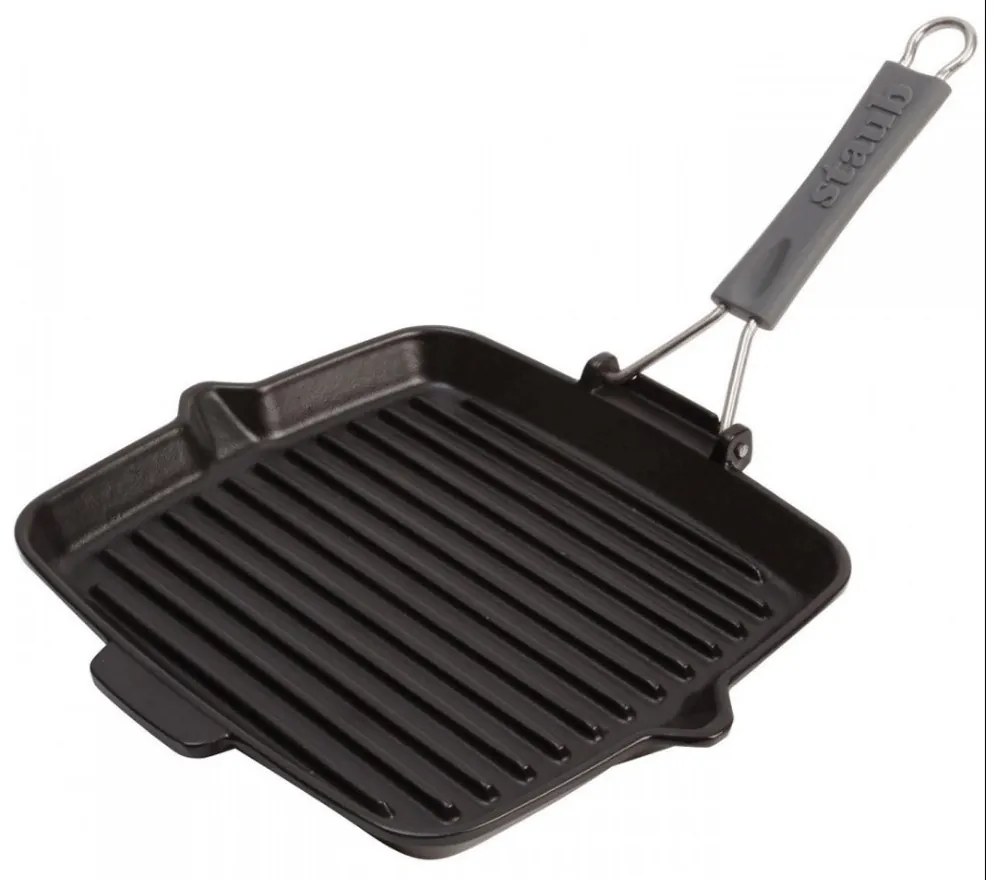 Γκριλιέρα Τετράγωνη Grill Symphony 40509-344 24x24cm Black Staub 24cm Μαντέμι