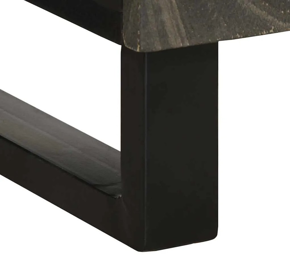 vidaXL Σκευοθήκη μαύρο 40x33x75 cm μασίφ ξύλο Μάνγκο