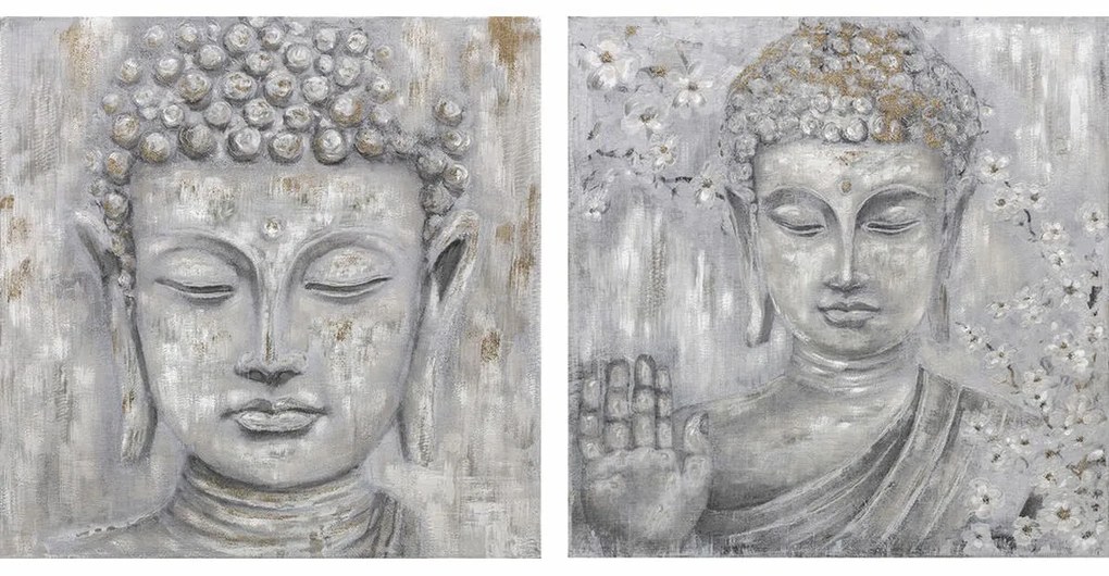 Καμβάς DKD Home Decor Τζίντζερ Καμβάς 100 x 2,4 x 100 cm