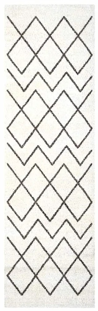 vidaXL Χαλί Κουζίνας Geometric Γεωμετρικό 45 x 150 cm Βελούδο