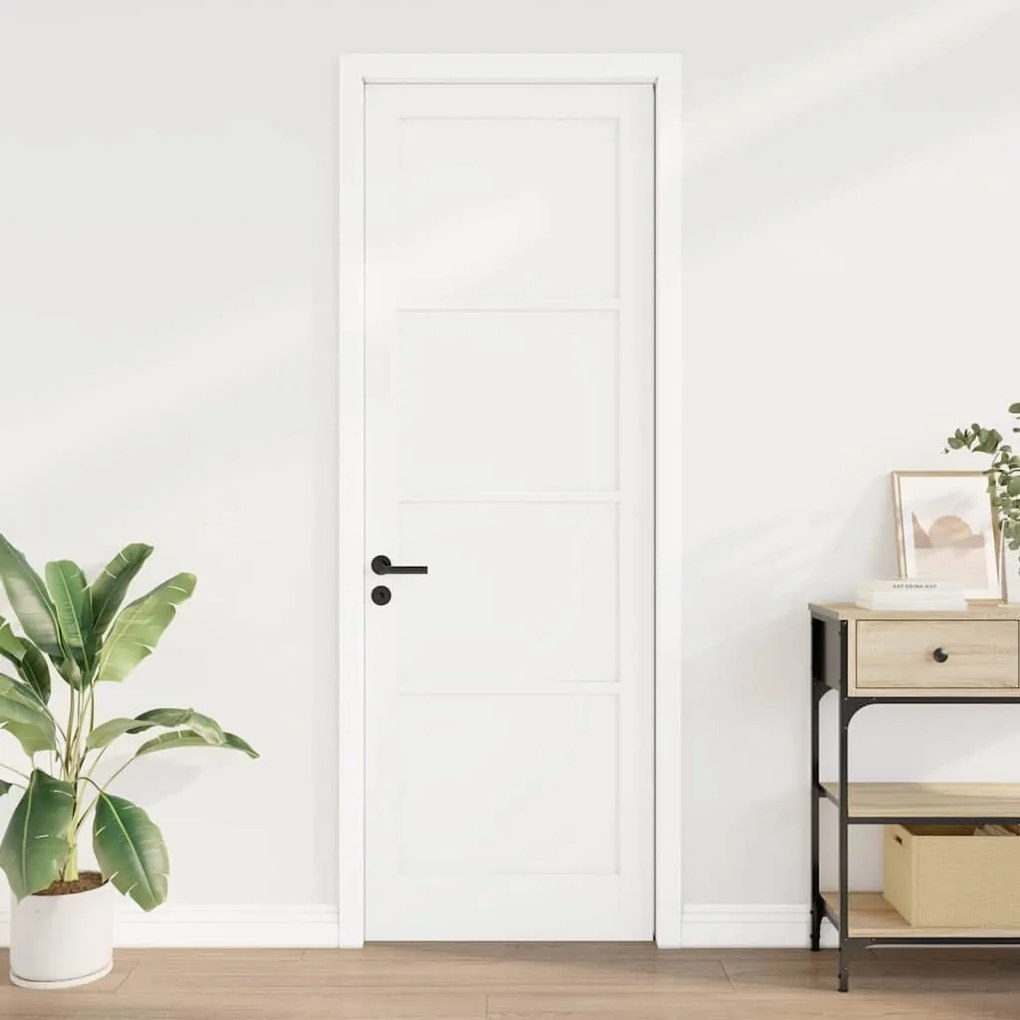 vidaXL Εσωτερική Πόρτα Λευκό 78 x 232 cm Κόντρα πλακέ