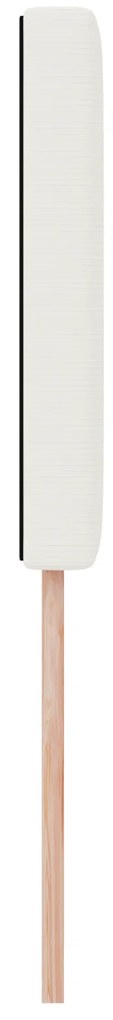 vidaXL LED Κεφαλάρι Απλό Σχέδιο Κρεμ 80 εκ. Ύφασμα Κόρντουρα