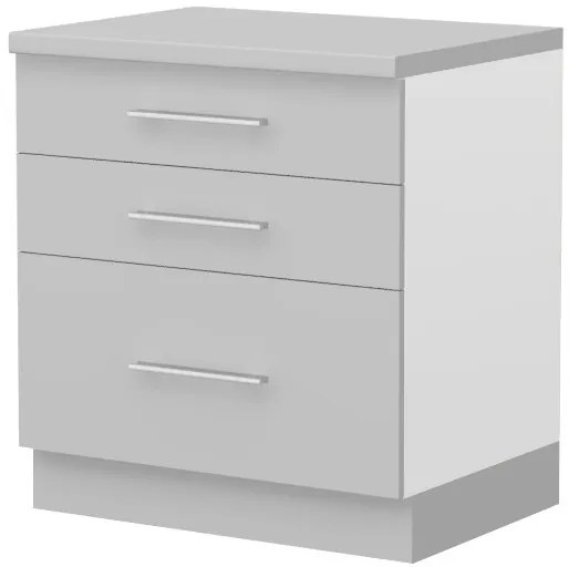 Πλαϊνό πάνελ επιδαπέδιου ντουλαπιού Hudson BP-F-Λευκό - 56.00Χ1.80Χ72.00cm