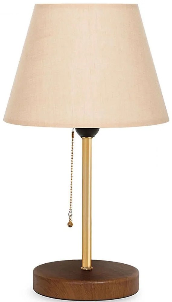 Φωτιστικό Επιτραπέζιο Tipton 0123727 22x14x40cm 1xE27 20W Multi-Beige Megapap Metal,Mdf,Plastic