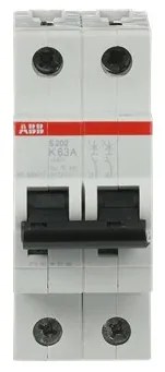 Αυτόματη Ασφάλεια S202-K63 Γκρι 63A Καμπύλη K 6kA S200 24839 ABB 24839