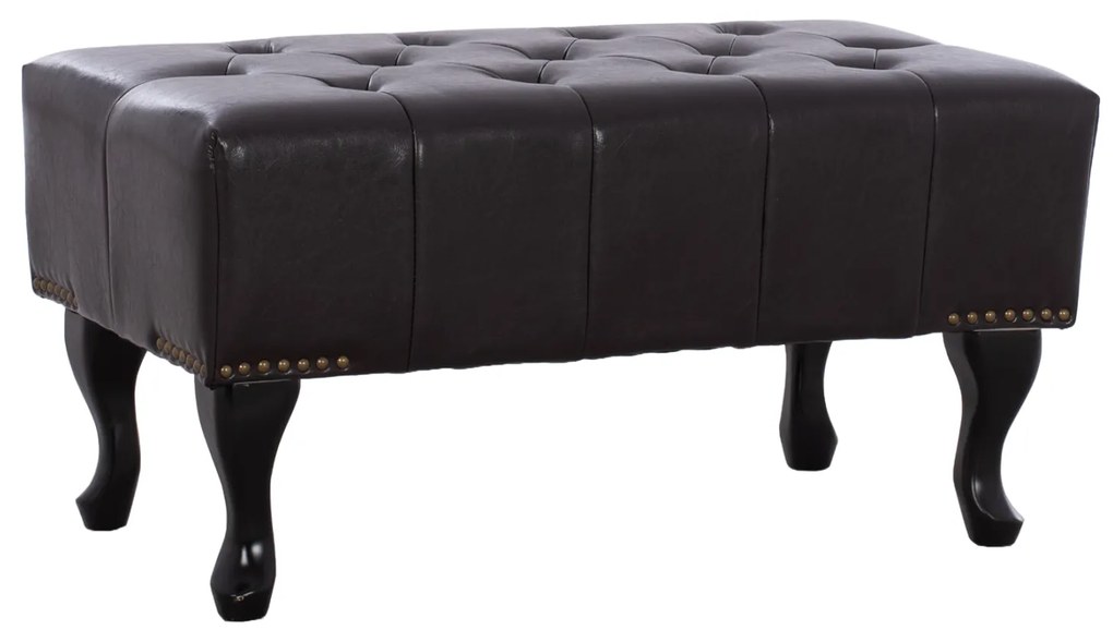 ΤΑΜΠΟΥΡΕ ΥΠΟΠΟΔΙΟ T.CHESTERFIELD EMMA HM226.01 PU 80x44x39Y εκ.ΣΚ.ΚΑΦΕ - 0510009 - HM226.01