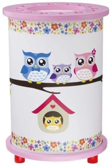 Παιδικό Πορτατίφ LED Κουκουβάγια Ροζ Owl 139356 Elobra-139356-Ροζ 139356