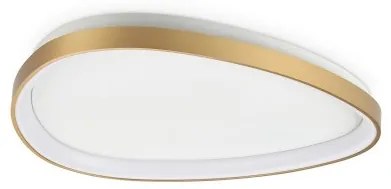 Πλαφονιέρα Φωτιστικό Οροφής LED 30W Ορείχαλκος 2700Κ Gemini 341484 Ideal Lux 341484