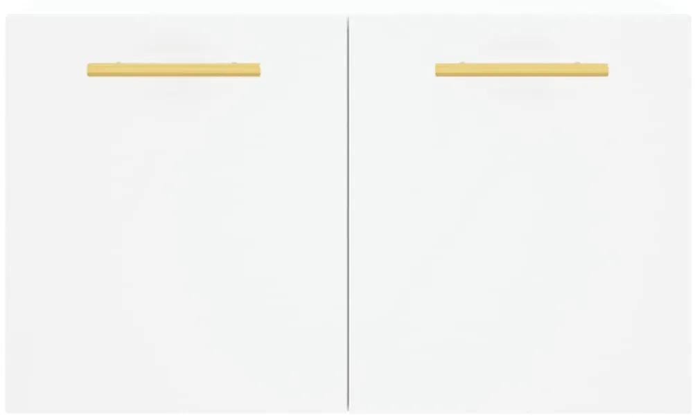 Ντουλάπι Τοίχου Λευκό 60 x 36,5 x 35 εκ. από Επεξεργασμένο Ξύλο - Λευκό