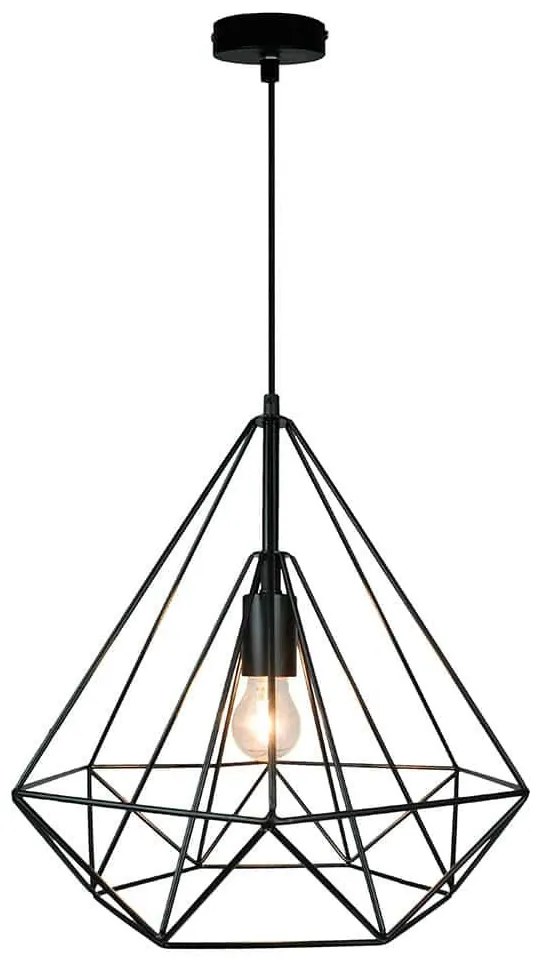 Φωτιστικό Οροφής Unica 4114801 Black Viokef Metal