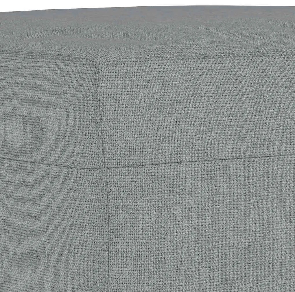 vidaXL Υποπόδιο Ανοιχτό Γκρι 60 x 50 x 41 εκ. Υφασμάτινο