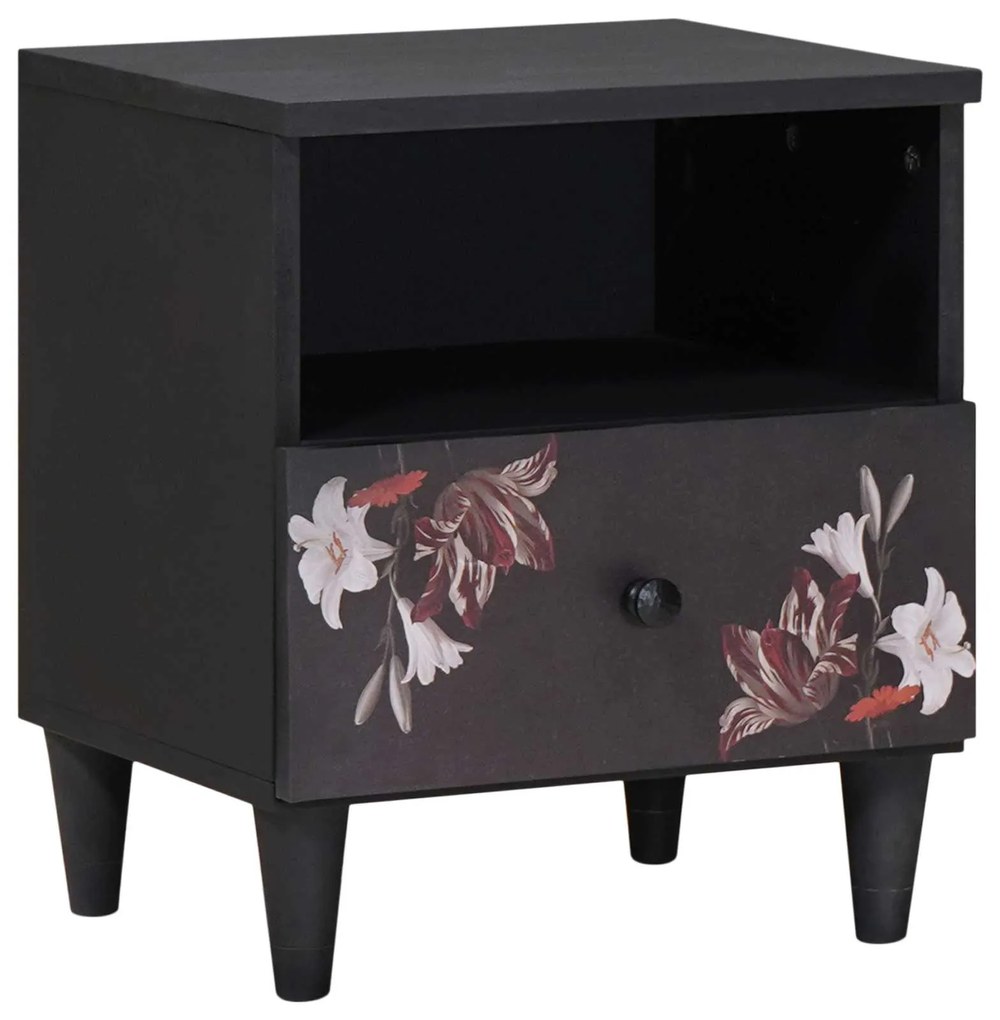 Κομοδίνο με συρτάρι Καφέ 40 x 33 x 46 εκ. Στερεό ξύλο μάνγκο