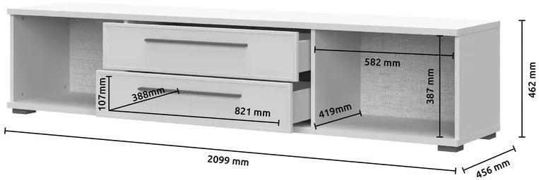 Έπιπλο τηλεόρασης Phantom plus II