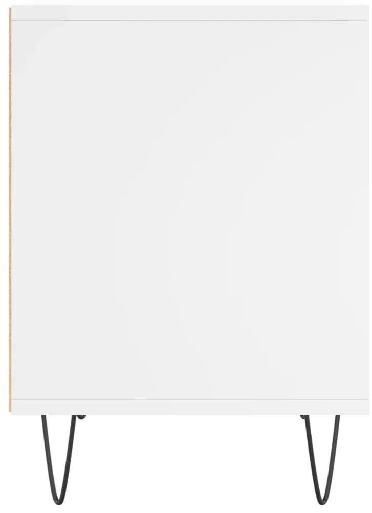 vidaXL Κομοδίνα Λευκά 2 τεμ. 40 x 35 x 50 εκ. από Επεξεργασμένο Ξύλο