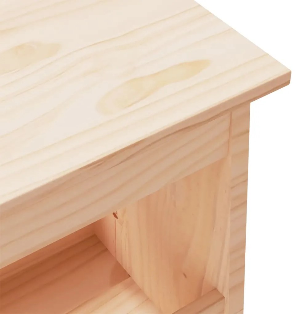 vidaXL Παγκάκι Χολ 100x28x45 εκ. από Μασίφ Ξύλο Πεύκου