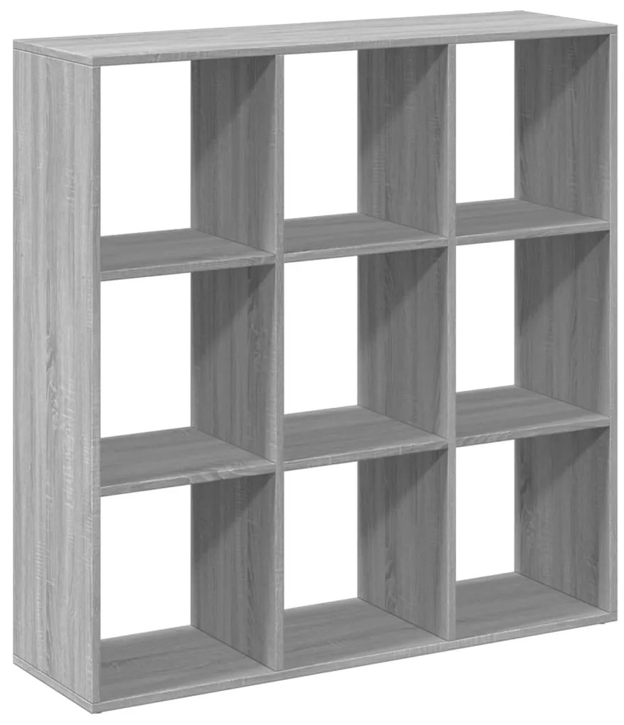 vidaXL Βιβλιοθήκη/Διαχωριστικό Χώρου Γκρι 102x29x103,5 εκ. Επεξ. Ξύλο