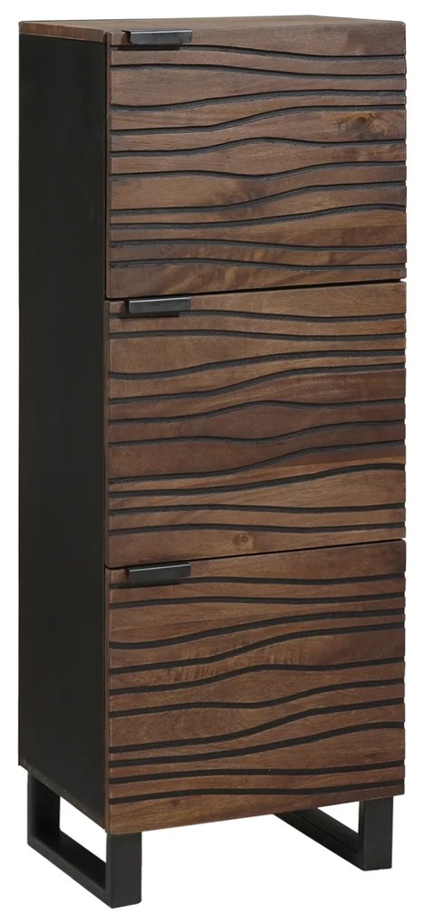 vidaXL Highboard Καφέ 40 x 33 x 110 εκ Μασίφ ξύλο μάνγκο