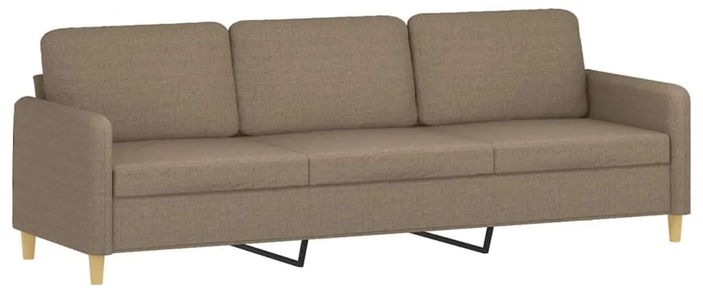 vidaXL Καναπές Τριθέσιος Taupe 180 εκ. Υφασμάτινος