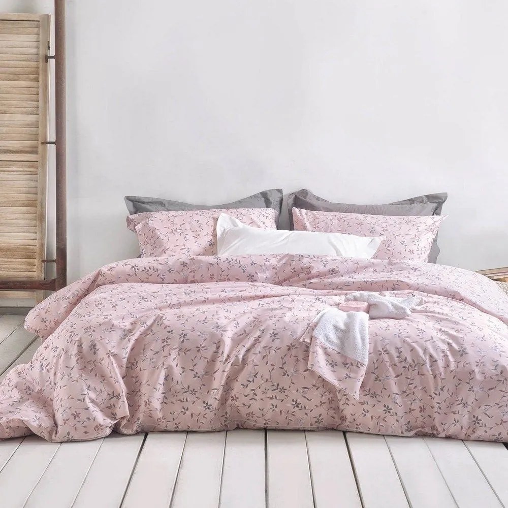 Κουβερλί Carlin (Σετ 2τμχ) Pink Ρυθμός Ημίδιπλο 160x240cm 100% Cotton