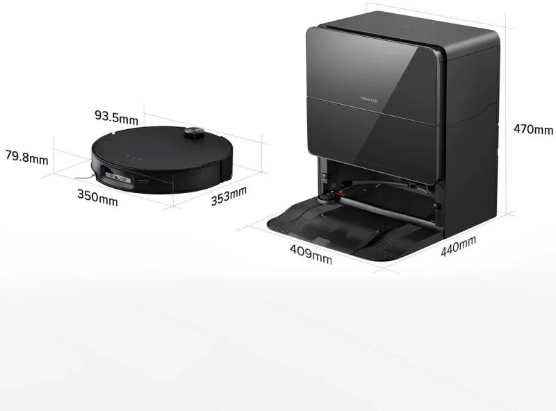 Ρομποτική ηλεκτρική σκούπα με AI Roborock Saros 10, 65W, 22000 Pa, 270 ml, SMART, Στεγνός και υγρός καθαρισμός, LiDAR, StarSight, 180 λεπτά αυτονομίας, Μαύρο