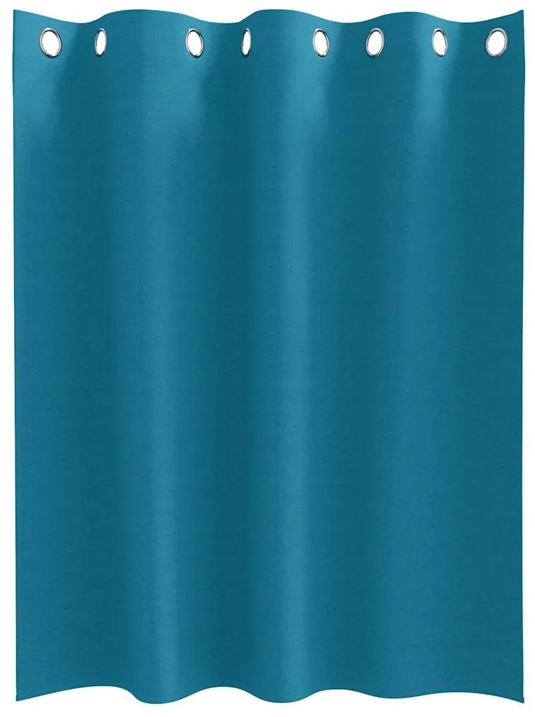vidaXL Κουρτίνες με κουρτίνες 2 pcs Τιρκουάζ 140x140cm Πολυεστέρας